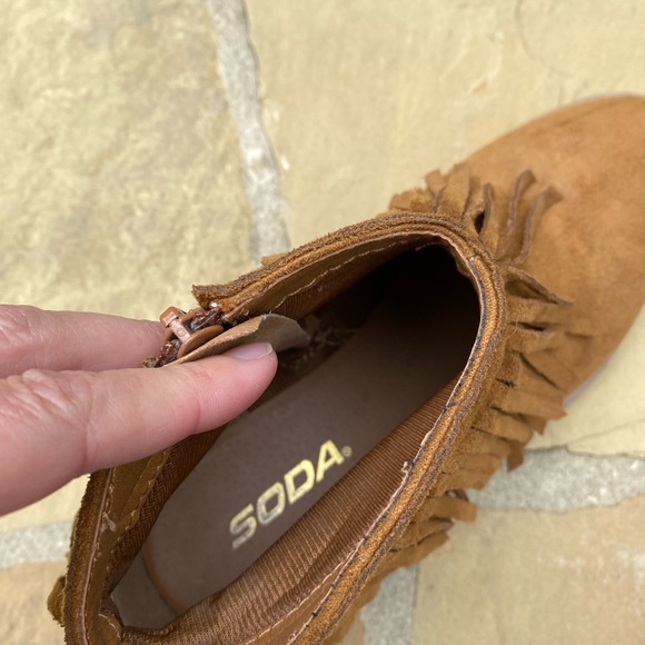 Soda Ankle Boots with Fringe worn a few times in Good Condition - Picture 6 of 9